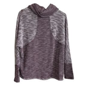 Calvin Klein Women Performance Sweater‎ M Maroon Cowl Neck Comfy Athleisure